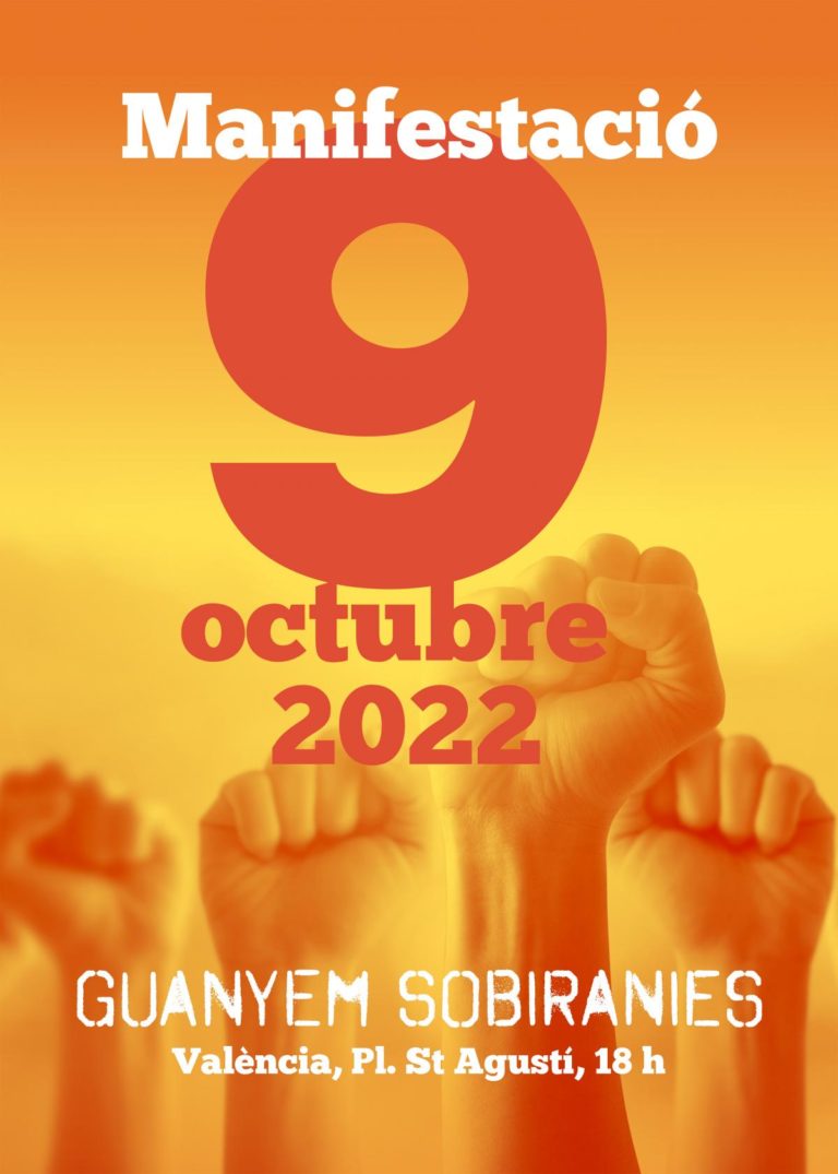 El 9 d’Octubre al carrer per guanyar sobiranies