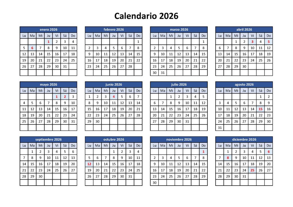foto calendario 2026