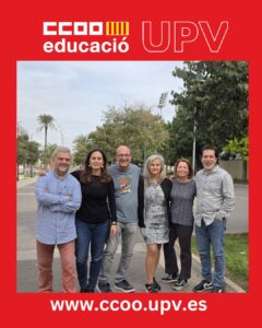 foto equipo CCOO UPV con marco